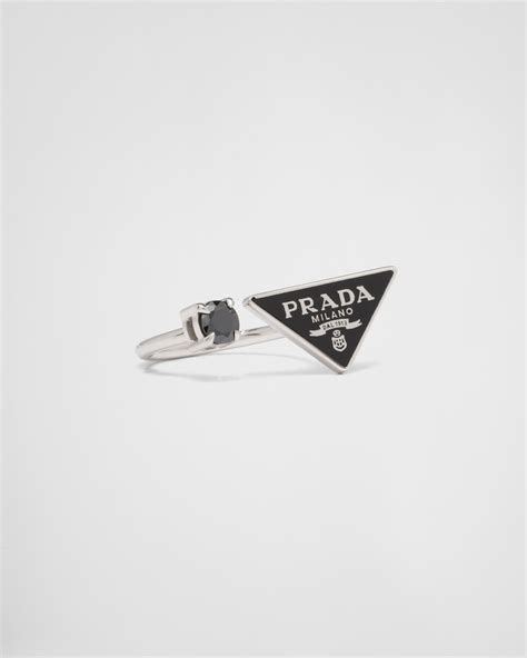 prada black ring|Prada ring women's.